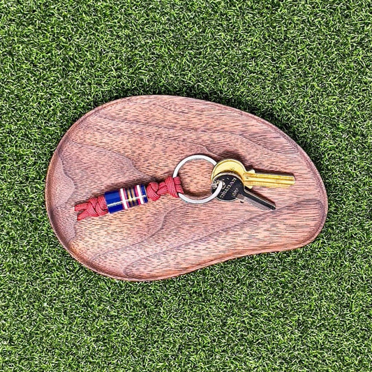 Paracord Ferrule Bead Keychain -  Steve Rogers Copper