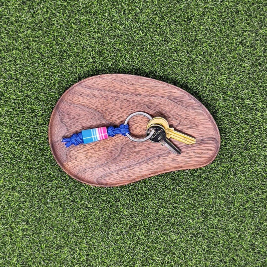 Paracord Ferrule Bead Keychain -  Cotton Candy